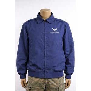Defense Logistics Agency US Air Force Jacket 40XL Blue Wings Collection Military